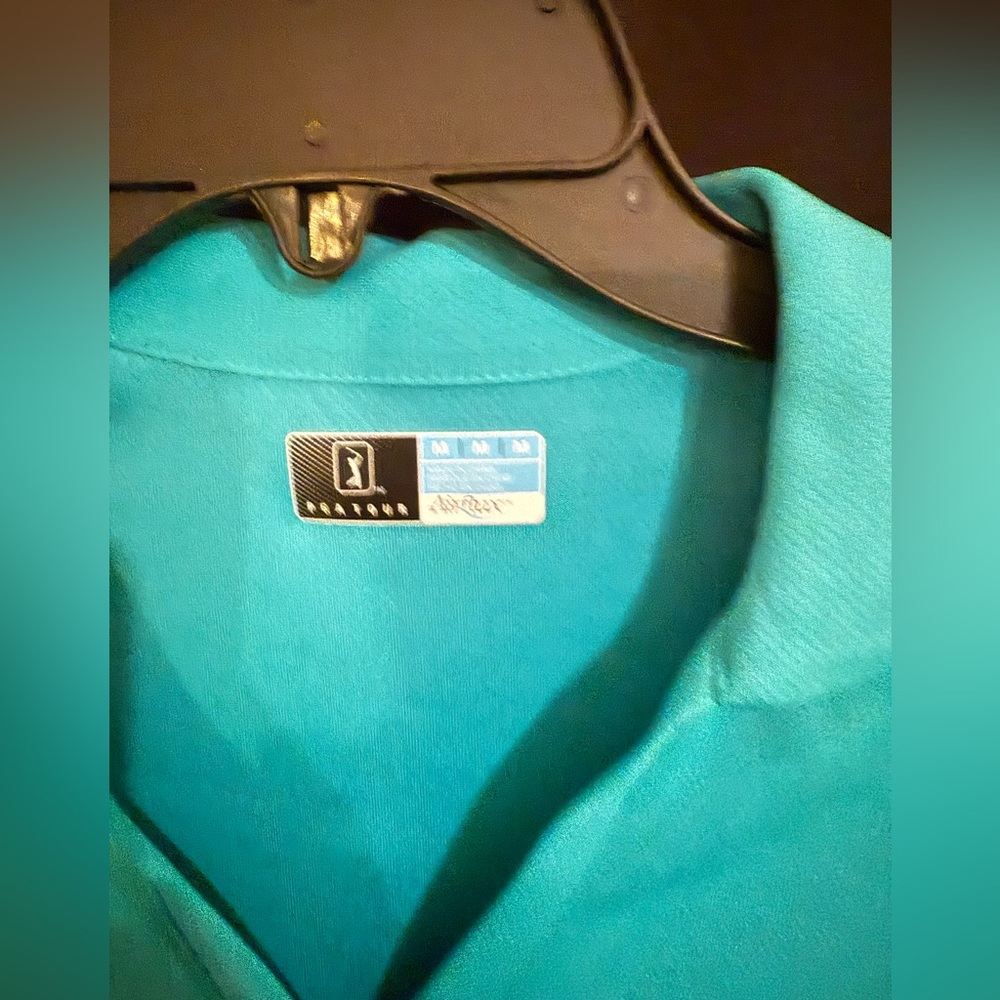 2 PGA Tour sleeveless tops. Sz. M Fushia & Teal - Picture 7 of 9